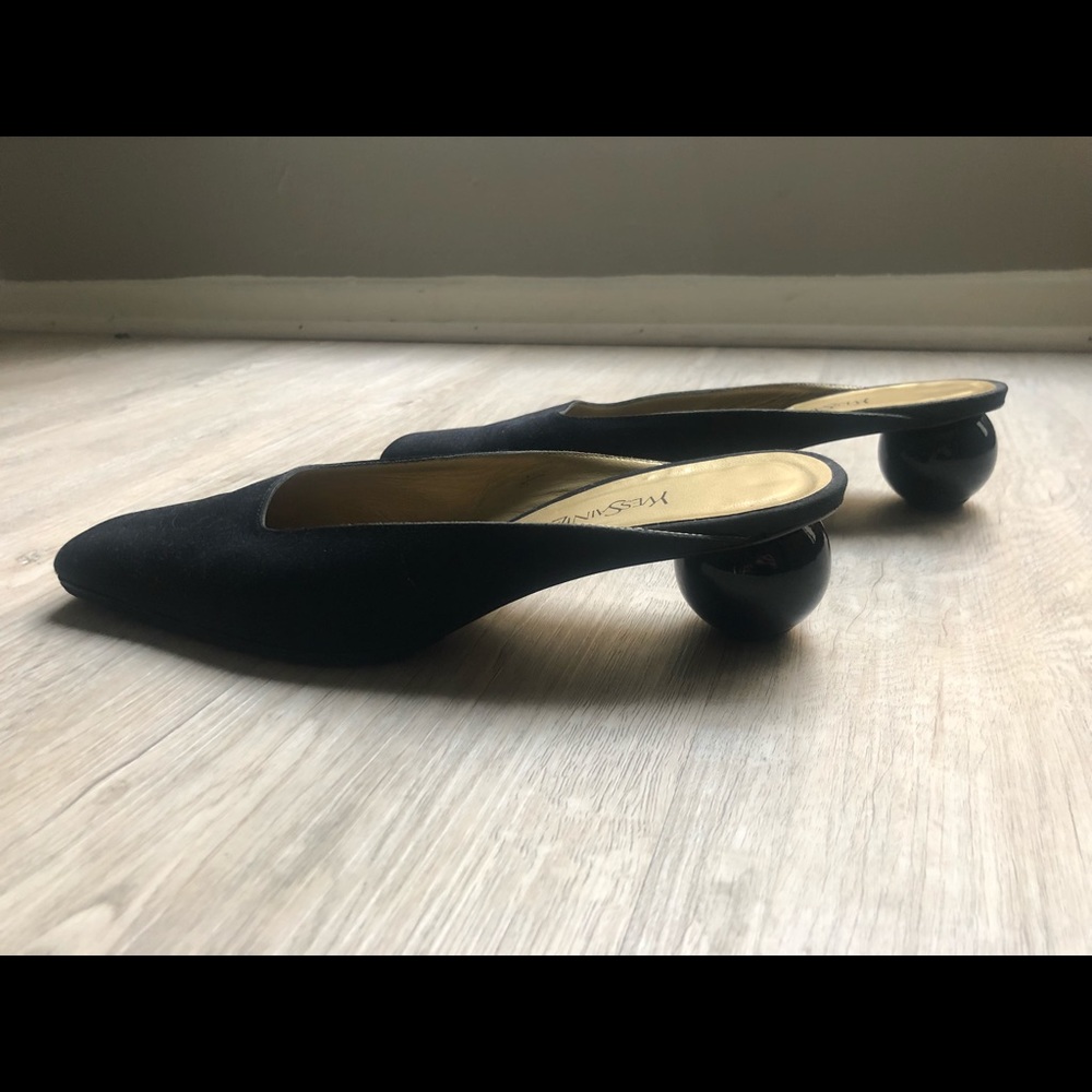 Amazing Yves Saint Laurent Ball heel slides